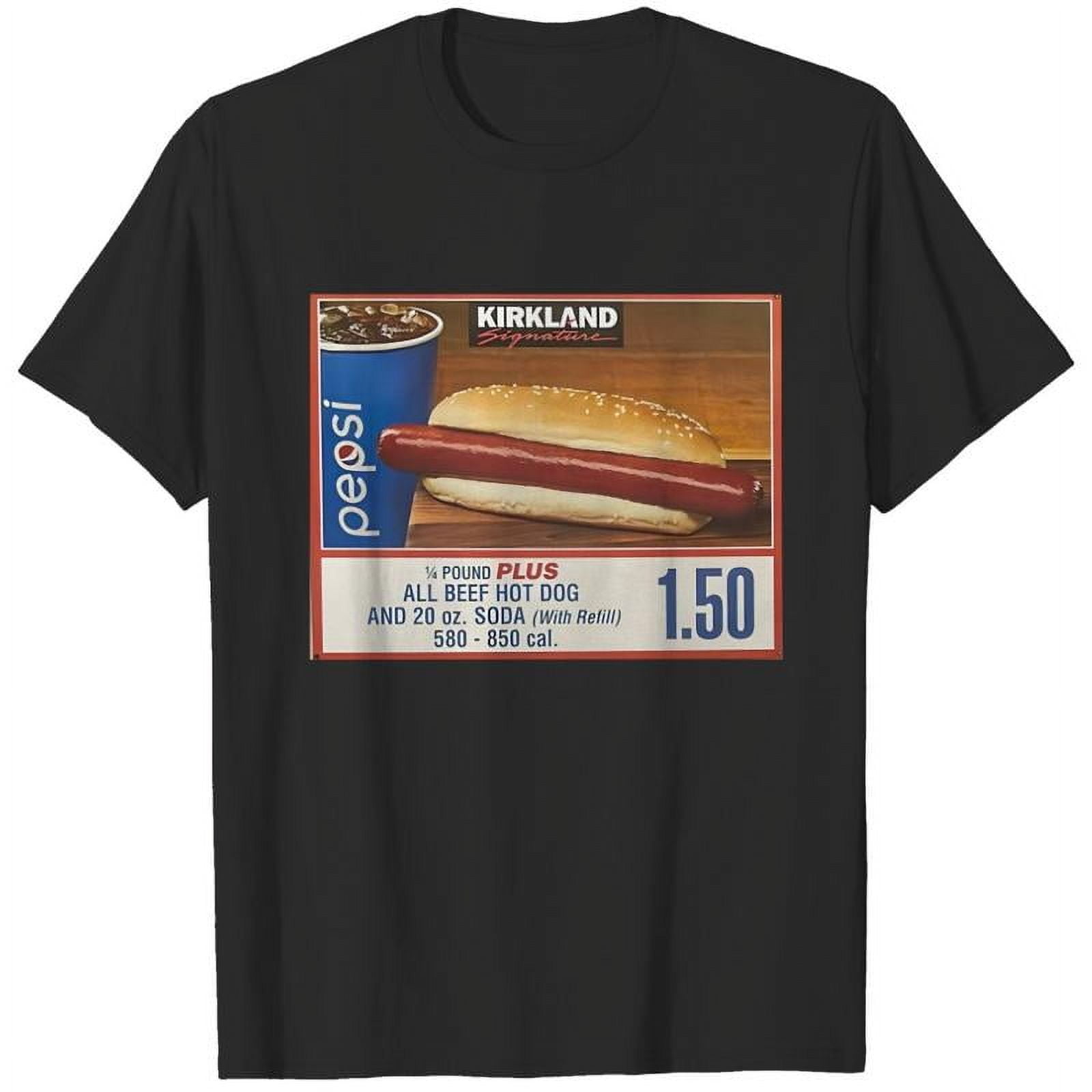 Costco Kirkland Hot Dog T. sweater and Funny GraphicParadise Unisex