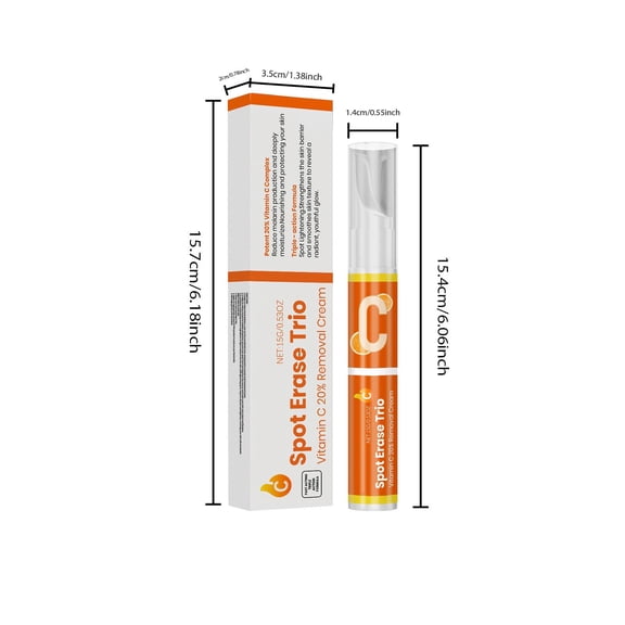 Costeam 0.53 Oz Vitamin C Dark Spot Reducing Anti Wrinkle Cream，Oil Water Balancing Balm for Pore Refining and Skin Smoothing