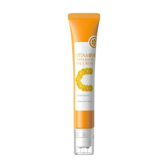 Costeam 0.71 Oz Vitamin C Infused Eye Roller Ball Cream,Antioxidant Balm for Dark Circle Reduction and Glow