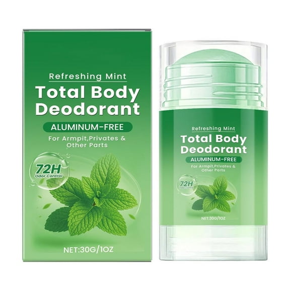 Costeam 1.06 Oz Peppermint Scented Body Deodorant StickCooling Balm for Odor Control and Freshness