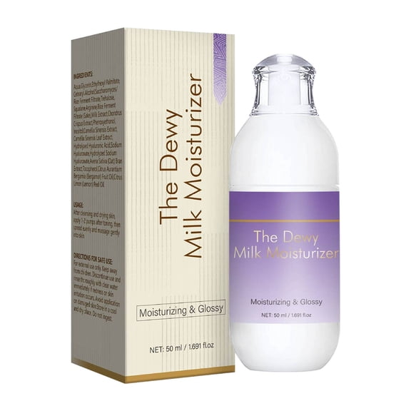 Costeam 1.69 Fl Oz Dewy Milk Hydrating Facial Cream,Lightweight Balm for Soft Smooth and Glowing Skin