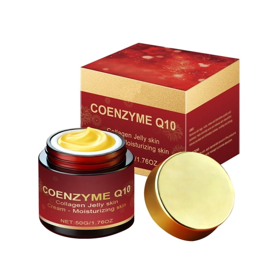 Costeam 1.76 Oz Coenzyme Q10 and Collagen Repair Cream，Antioxidant Moisturizing Formula for Gentle Skin Rejuvenation