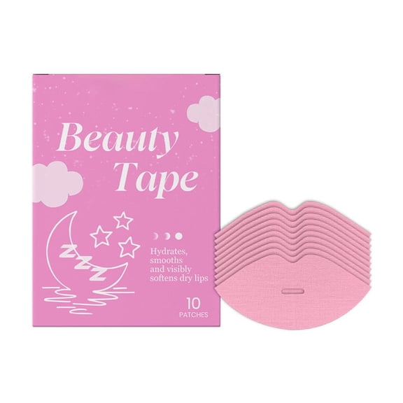 Costeam 10 Counts Overnight Lip Nourishing Treatment PatchesHydrating Mask for Dry Cracked Lip Repair and Care
