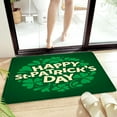 thumbnail image 1 of Costeam 16x24 Inch St. Patrick's Day Green Door Mat, Super Absorbent Non-Slip Rubber Backing Bath Rug, Washable Floor Mat, 1 of 6