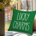 thumbnail image 1 of Costeam 17x17 Inch Green Shamrock Decorative Pillowcases, St. Patrick's Day Luck-Themed Pillow Covers, Sofa Couch Bedroom Decor, 1 of 6