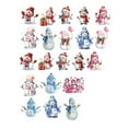 thumbnail image 1 of Costeam 24 Pieces Christmas Tree Decorations, Cute Snowman Ornaments, Winter Christmas Party Decorations, Festive Indoor Home Decor, Lightweight Easy To Hang, Durable, 1 of 6