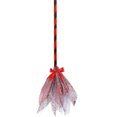 thumbnail image 1 of Costeam 2pcs Halloween Witch Broom Wicked Animated Crawling Broomstick Dancing Flying Props Dress Up Mesh Prop Decor Party Purple with Detachable Handle, 1 of 5