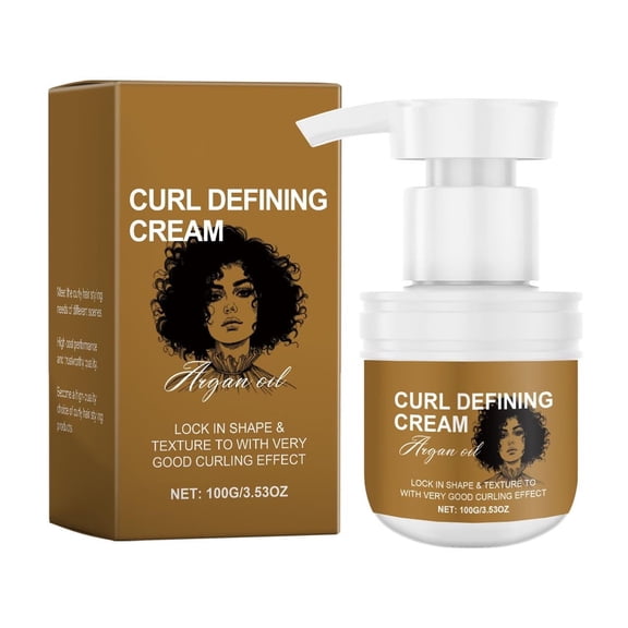 Costeam 3.53 Oz Curly Hair Styling Cream,Moisturizing Formula for Defined Frizz Free Curls