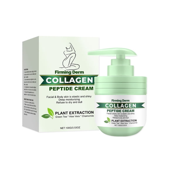 Costeam 3.53 Oz Luxurious Collagen Firming Cream，Skin Tightening Rejuvenating Cream for All Skin Types and Youthful Glow