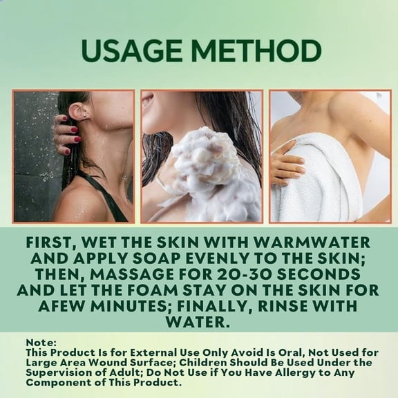 Costeam 3.53 Oz Tea Tree Oil Infused Bath Soap Bar,Antifungal Cleansing Bar for Body Odor and Acne Control