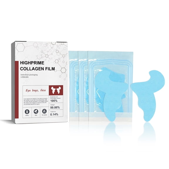 Costeam 3 Pairs Hydrolyzed Collagen Eye Mask Patches,Nourishing Pads for Dark Circle Reduction and Hydration