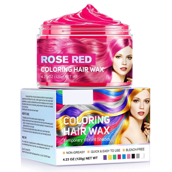 Costeam 4.23 Oz Matte Temporary Hair Coloring Clay，Natural Texture for Hairstyling and Color Touch Up