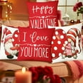thumbnail image 1 of Costeam 4PC Valentine's Day Love Printed Pillow Set, Girlfriend Gift, Soft Sofa Bedside Home Cushions, 1 of 6