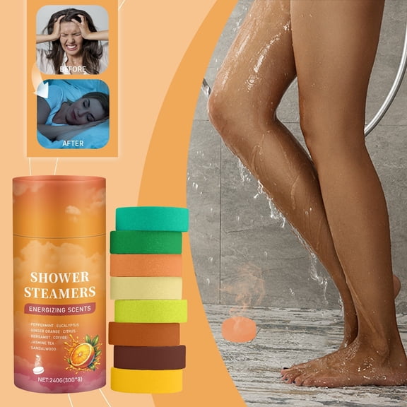 Costeam 8.5 Oz Aromatherapy Shower Steamer Tablet Set Relaxing for Home Spa，Fragrant Shower Tablet for Stress Relief Aromatherapy and Refreshing Bath