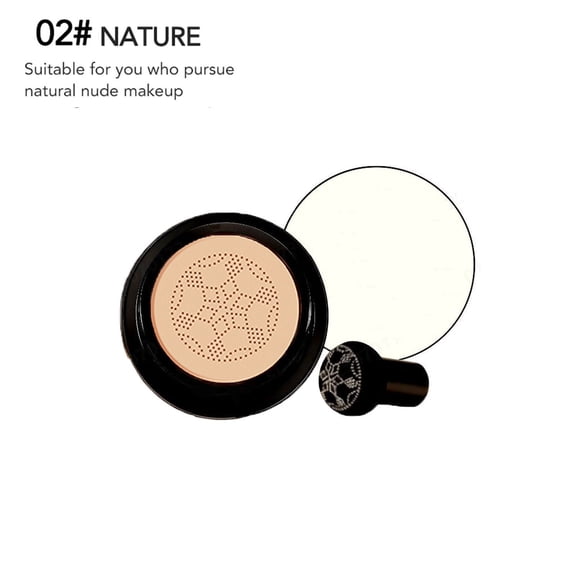 Costeam Air Cushion Foundation 0.63 Oz 3 Shades Deep Fair and Natural Skin Tone,Full Coverage Formula for Customized Skin Look