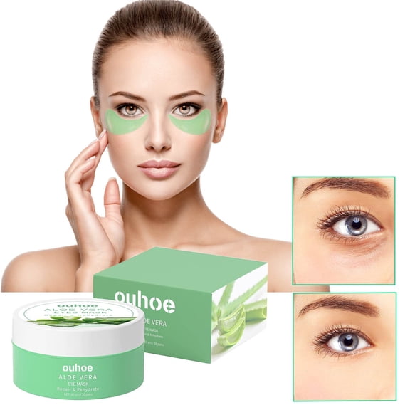 Costeam Aloe Vera Infused Eye Patches for Eye Area Skin Appearance Care