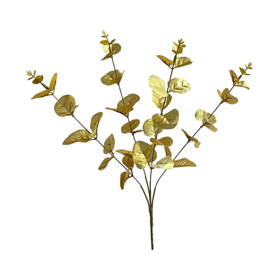 Costeam Artificial Eucalyptus Imitation Plastic Plant 1 Piece Garland Decoration Fake Shrub for Wedding Hotel Hall Party Indoor Home Table Centerpiece Festive Decor