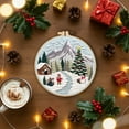 thumbnail image 1 of Costeam Christmas Embroidery DIY Material Package Handmade Craft Kit with English Instructions for Home Holiday Christmas Decor Beginners Adults Festive Embroidery Craft Supplies, 1 of 6