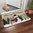 thumbnail image 1 of Costeam Christmas Entry Door Mat With Christmas Tree Print, Bathroom Absorbent Foot Mat Entryway Floor Mat, Ideal For Xmas Home Entry Decor, 1 of 6