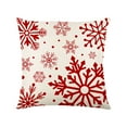 thumbnail image 1 of Costeam Christmas Pillow Covers 18x18 Inch, Merry Christmas Winter Xmas Snowflake Reindeer Decorative Holiday Throw Pillow Covers For Home Sofas, 1 of 6