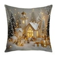 thumbnail image 1 of Costeam Christmas Pillow Set Linen Style, Christmas Tree Reindeer Snowman Decorative Pillow, Sofa Ambience Sense Decorative Pillow, Fits Home Xmas Sofa Decor, 1 of 6