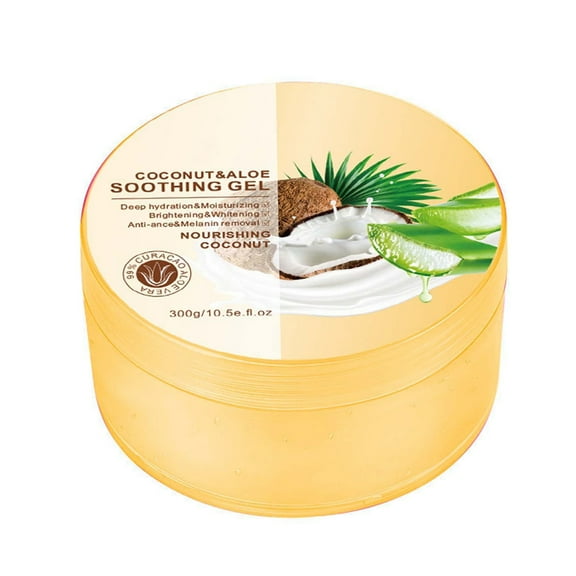 Costeam Coconut Infused Aloe Vera Gel，Moisturizing Soothing Gel for Skin Hydration and Nourishment