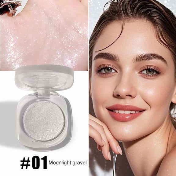 Costeam Diamond Shimmer Highlighter Gel Sparkling Formula Long Lasting Glow for Face and Body Decoration