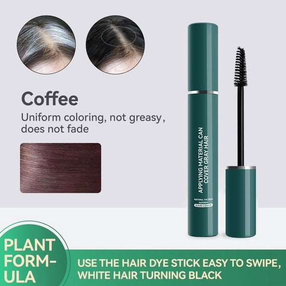 Costeam Disposable Hair Color Stick Root Touch Up Brush Temporary Hair Dye,Portable Color Stick for Gray Coverage Instant Touch Up Easy Application and Washable Formula