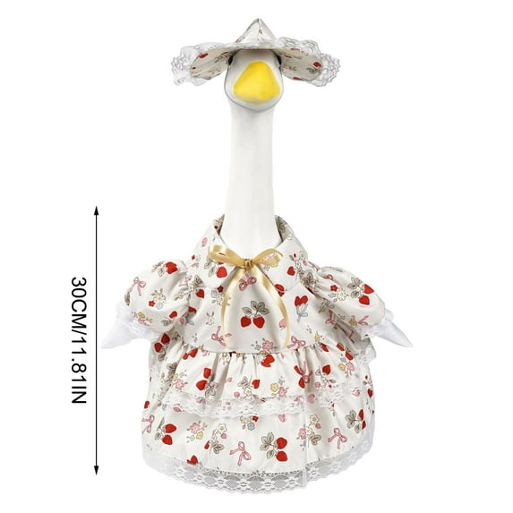 Costeam Easter 23 Inch Goose Costume,Festive Outfit for Outdoor Garden Porch and Door Decor