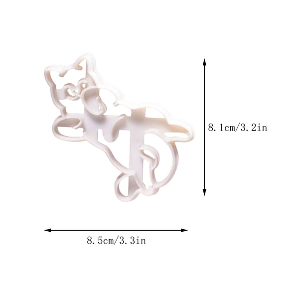 Costeam Easter 3D Kitten Baking Mold, DIY Cookie Cutter Set for Holiday Treats