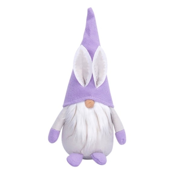 Costeam Easter Three Color Bunny Faceless Gnome Figurine,Cute Ornament for Window Display and Holiday Scene Layout