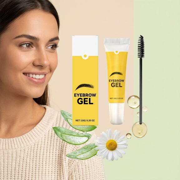 Costeam Eyebrow Setting Gel 0.35 Oz，Long Lasting Waterproof Formula for Defined Eyebrows Sweat Resistance and Natural 3D Finish