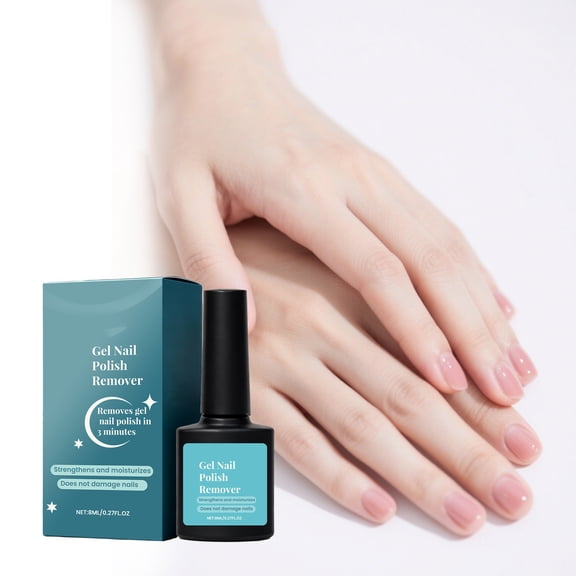 Costeam Gel Nail Polish Remover 0.27 Fl Oz，Tool Free Gentle Formula for Easy Gel Polish Removal Nail Protection and Quick Manicure Cleanup