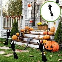 Costeam Halloween Signs Scary Hand Decorations Stake for Outdoor Garden Decor Halloween Theme Stakes for Parties and Home Decoration