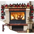 thumbnail image 1 of Costeam Halloween Thanksgiving Simulated Maple Leaf Vines, Flexible Spooky Vine Ornaments, Home Decoration for Mantel Window Porch, Fall Harvest Festive Hanging Vines, 1 of 7