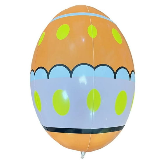 Costeam Large Inflatable Easter Egg Decor，PVC Blow Up Ball for Outdoor Holiday Party and Garden Use