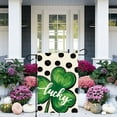 thumbnail image 1 of Costeam Lucky Clover St. Patrick's Day Garden Flag, Double-Sided Outdoor Yard Banner, Irish Festival Decorative Flag, 1 of 6