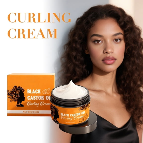 Costeam Moisturizing Curly Hair Styling Cream Defining Formula Enhances Curl Pattern and Adds Long Lasting Hold