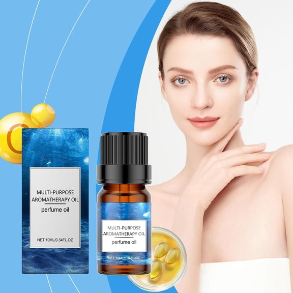 Costeam Peppermint Infused Aromatic Massage Oil for Long Lasting Scent 0.34 Fl Oz