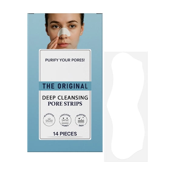 Costeam Pore Cleansing Blackhead Remover Nose Strips，Deep Cleansing Patches for Blackhead Removal and Pore Refining