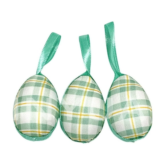 Costeam Premium Foam Wrapped Cloth Easter Egg,Festive Hanging Ornament for Home and Party Scene Decoration