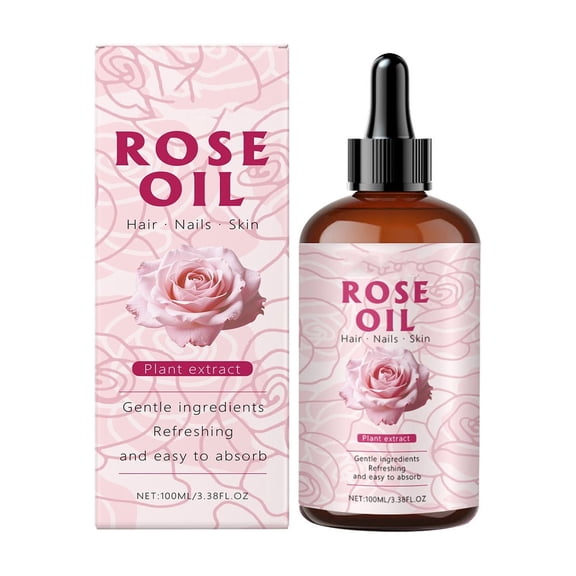 Costeam Rose Essential Oil，Pure Aromatherapy Oil for Skin Nourishment and Relaxation