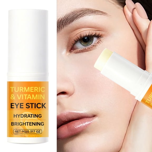 Costeam Turmeric Eye Nourishing Stick 0.32 Ounce Hydrating Formula Brightens and Repairs Skin Around Eyes