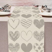 Costeam Valentine’s Day Colorful Table Flag 4 Sizes Available for Restaurant Living Room Tabletop Romantic Celebration Decor