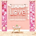 thumbnail image 1 of Costeam Valentine's Day Hanging Banner Decoration, Indoor Outdoor Front Door Wedding Anniversary Flag, Party Supplies, 1 of 6