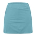 thumbnail image 1 of Costeam Womens 2 In 1 Layered Athletic Skort Built In Anti Chafe Inner Shorts No Side Pockets Fold Over High Waist Quick Dry Stretch Breathable Casual Sport Skirt, 1 of 6