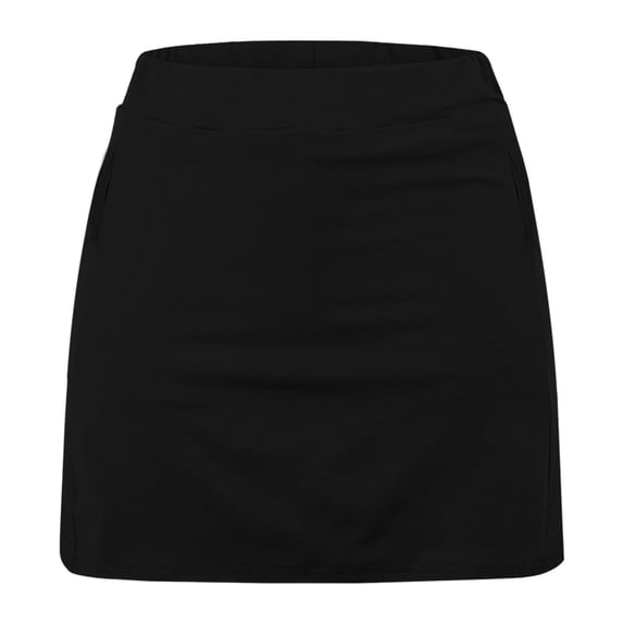 Costeam Womens 2 In 1 Layered Athletic Skort Built In Anti Chafe Inner Shorts No Side Pockets Fold Over High Waist Quick Dry Stretch Breathable Casual Sport Skirt