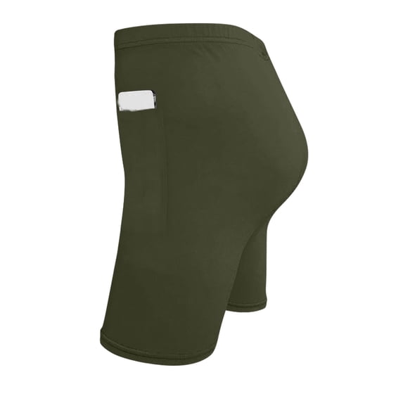 Costeam Womens Biker Shorts High Waist with Side Pockets Stretchy Soft Compression Short Pants Tummy Control Casual Athletic Workout Yoga Shorts Comfortable Breathable Active Bottoms