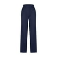 thumbnail image 1 of Costeam Womens Drawstring Elastic High Waist Straight Leg Lounge Pants Dual Side Slip Hand Pockets Loose Relaxed Full Length Lightweight Breathable Casual Sleep Long Trousers, 1 of 6