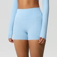 thumbnail image 1 of Costeam Womens High Waist Butt Lifting Seamless Yoga Biker Shorts Tummy Control Moisture Wicking No Ride Up Quick Dry Mid Thigh Athletic Workout Short Leggings, 1 of 7